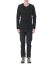 LAYER 0 Men Long Sleeve T Shirt 75 Herren Langarm Tshirt Tee elastic jersey cotton black hide m 3