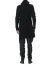 LEON EMANUEL BLANCK DIS M LHOZ 01 Men Distortion Long Hoodie With Zipper merino wool black 7