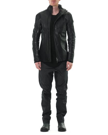 LEON EMANUEL BLANCK DIS M LJ10 01 Men Distortion L Jacket 10YR lined horse leather black hide m 3