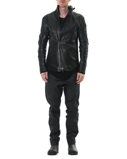 LEON EMANUEL BLANCK DIS M LJ10 01 Men Distortion L Jacket 10YR lined horse leather black hide m 4