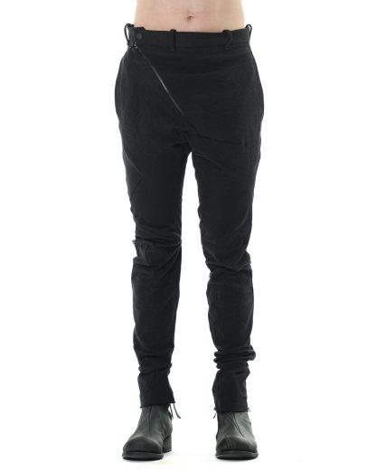 LEON EMANUEL BLANCK DIS M SKCP 01 Men Distortion Skinny Pants Herren Hose cotton cashmere ea twill black hide m 3