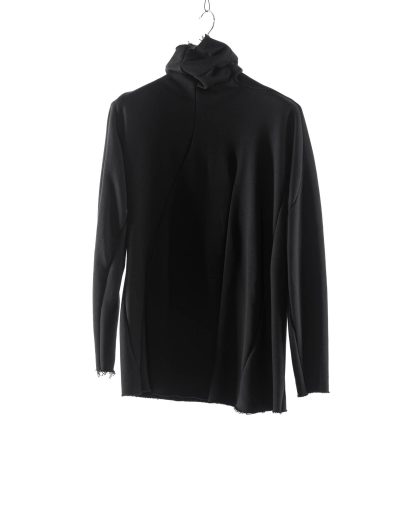 LEON EMANUEL BLANCK LEB DIS M TN 01 Men Distortion Turtle Neck Sweater cotton black 1