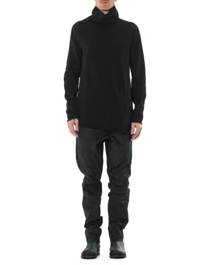 LEON EMANUEL BLANCK LEB DIS M TN 01 Men Distortion Turtle Neck Sweater cotton black 3