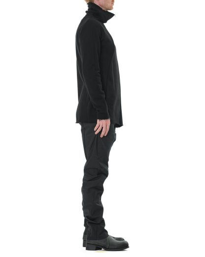 LEON EMANUEL BLANCK LEB DIS M TN 01 Men Distortion Turtle Neck Sweater cotton black 4