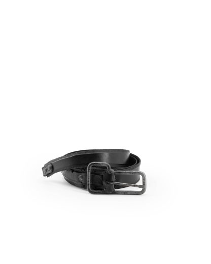 Layer 0 Layerzero B2 Men Belt Herren Guertel cow leather black hide m 4