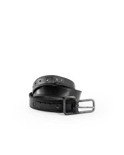 Layer 0 Layerzero B2 Men Belt Herren Guertel cow leather black hide m 5