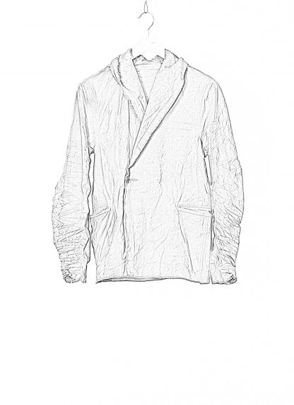 Taichi Murakami Men Coin Hooded Jacket Herren Jacke reversible cotton medium grey hide m 2