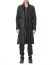 M.A Maurizio Amadei C125Z SY 1.0 Men Vertical Pockets Fitted Coat With Zip Jacket Herren Jacke Mantel cow leather black hide m 3
