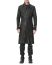 M.A Maurizio Amadei C125Z SY 1.0 Men Vertical Pockets Fitted Coat With Zip Jacket Herren Jacke Mantel cow leather black hide m 4