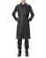 M.A Maurizio Amadei C125Z SY 1.0 Men Vertical Pockets Fitted Coat With Zip Jacket Herren Jacke Mantel cow leather black hide m 5