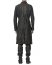M.A Maurizio Amadei C125Z SY 1.0 Men Vertical Pockets Fitted Coat With Zip Jacket Herren Jacke Mantel cow leather black hide m 7