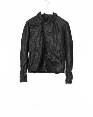 hide-m | M.A+ Silver Crosses Sleeve Diagonal Zip Biker Jacket
