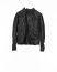 MA Maurizio Amadei J1S SY 1.0 Men Silver Crosses Sleeve Diagonal Zip Biker Jacket Herren Jacke cow leather black hide m 111