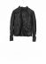 MA Maurizio Amadei J1S SY 1.0 Men Silver Crosses Sleeve Diagonal Zip Biker Jacket Herren Jacke cow leather black hide m 111