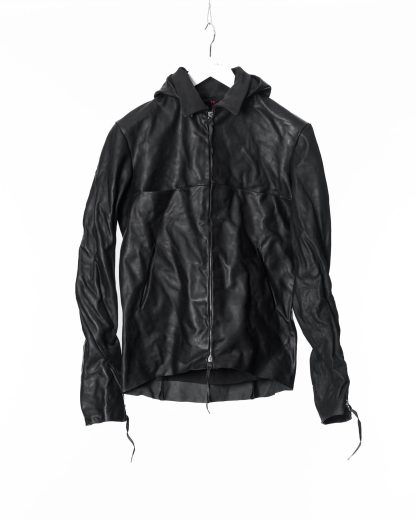 MA Maurizio Amadei J214DZHZ CUF 1.0 Men 4 Pocket Detachable Hood Biker Jacket Herren Jacke horse leather black hide m 11