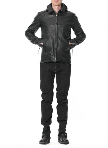 MA Maurizio Amadei J214DZHZ CUF 1.0 Men 4 Pocket Detachable Hood Biker Jacket Herren Jacke horse leather black hide m 5