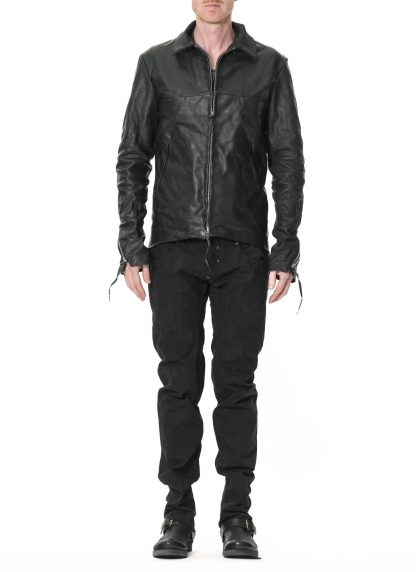 MA Maurizio Amadei J214DZHZ CUF 1.0 Men 4 Pocket Detachable Hood Biker Jacket Herren Jacke horse leather black hide m 8