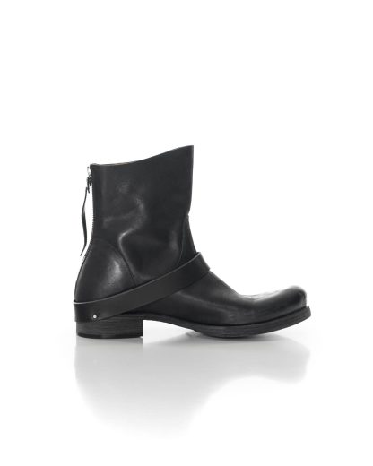 MA Maurizio Amadei S1C2Z CU 1.5 Men Goodyear Buckle Back Zipper Medium Boot Shoe Herren Schuh Stiefel horse leather black hide m 4