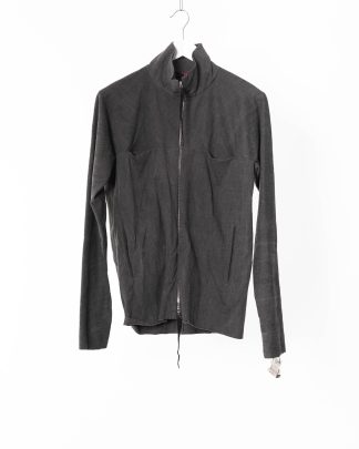 MA Maurizio Amadei macross H252DZ MJP1 Men Zipped Tall Collar Shirt Herren Hemd Jacke cotton jersey carbon hide m 1