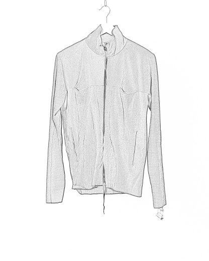 MA Maurizio Amadei macross H252DZ MJP1 Men Zipped Tall Collar Shirt Herren Hemd Jacke cotton jersey carbon hide m 2
