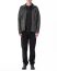 MA Maurizio Amadei macross H252DZ MJP1 Men Zipped Tall Collar Shirt Herren Hemd Jacke cotton jersey carbon hide m 3
