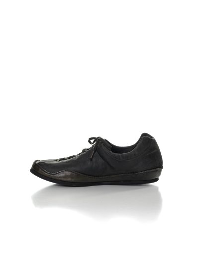 EMATYTE Men Low Top Sneaker TRITON herren schuh shoe waxed kangaroo leather dark green hide m 4