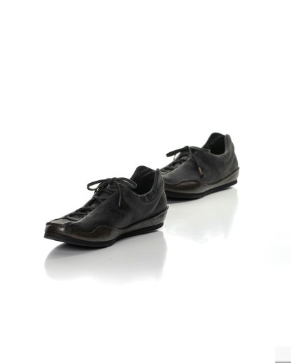 EMATYTE Men Low Top Sneaker TRITON herren schuh shoe waxed kangaroo leather dark green hide m 7