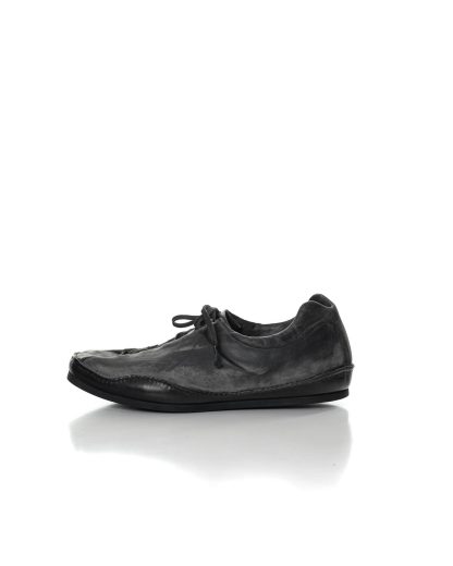 EMATYTE Men Low Top Sneaker TRITON herren schuh shoe waxed kangaroo leather dark grey hide m 3