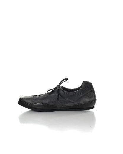 EMATYTE Men Low Top Sneaker TRITON herren schuh shoe waxed kangaroo leather dark grey hide m 4
