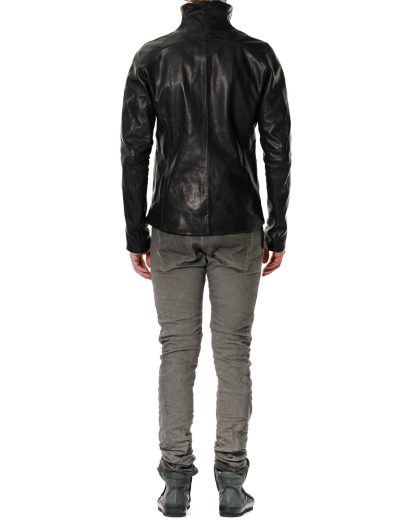 A DICIANNOVEVENTITRE A1923 AUGUSTA J005 Men Classic Zip Jacket Herren Leder Jacke culatta horse leather black hide m 8