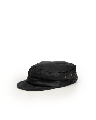 Taichi Murakami Work Cap Hat men women unisex kangaroo leather black hide m 1