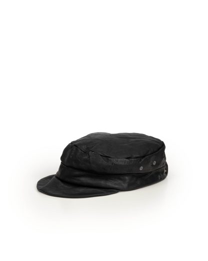 Taichi Murakami Work Cap Hat men women unisex kangaroo leather black hide m 1