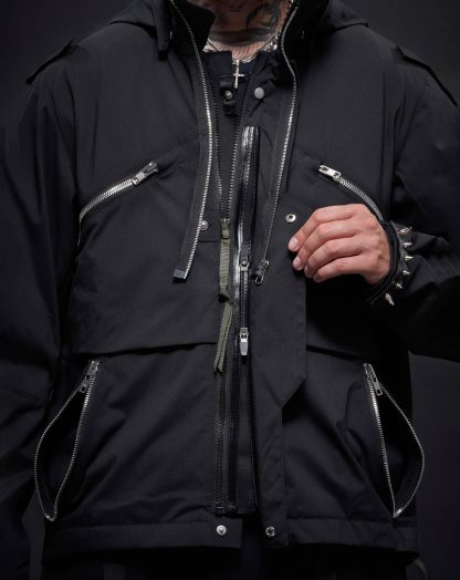 ACRONYM J1WB E Men Encapsulated Nylon Interops Jacket Herren Jacke lightshell black hide m 14