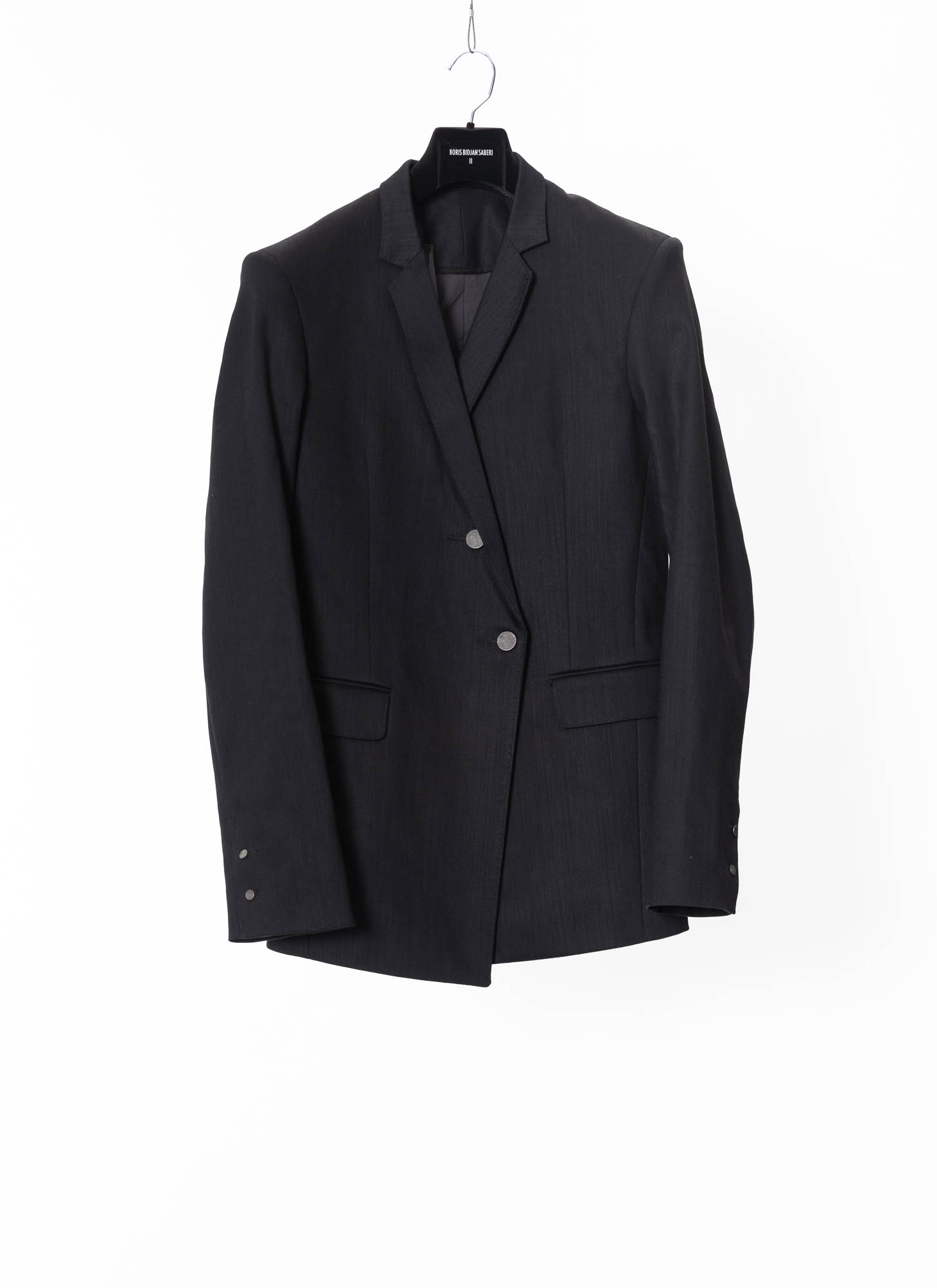 hide-m | BORIS BIDJAN SABERI men jacket SUIT4, black cotton