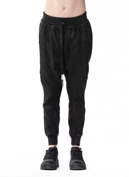 BORIS BIDJAN SABERI LONGJOHN3.RF F092 men transformable jogger sweatpants pants cotton black hide m 3