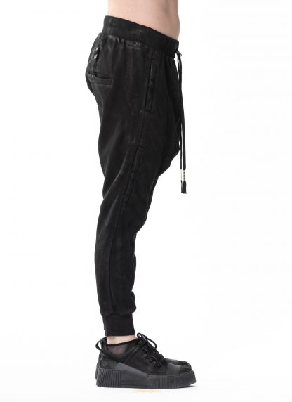 BORIS BIDJAN SABERI LONGJOHN3.RF F092 men transformable jogger sweatpants pants cotton black hide m 4