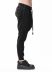 BORIS BIDJAN SABERI LONGJOHN3.RF F092 men transformable jogger sweatpants pants cotton black hide m 4