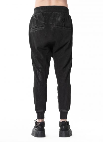 BORIS BIDJAN SABERI LONGJOHN3.RF F092 men transformable jogger sweatpants pants cotton black hide m 5