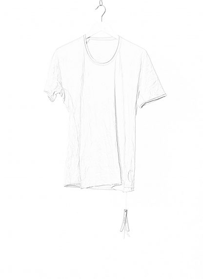 LAYER 0 Men Short Sleeve T Shirt 75 grey white cotton hide m 2