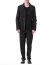 M.A Maurizio Amadei J112 LCPC Men 3 Button Back Slit Jacket cotton linen pes black hide m 3