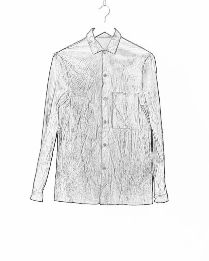 M.A Maurizio Amadei J1S SY 1.0 Men Med Fit Shirt 1 Front Pocket Herren Hemd cow leather black hide m 2
