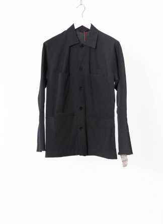 M.A Maurizio Amadei J253 CLST Men Utility Unlined Jacket cotton linen black hide m 1