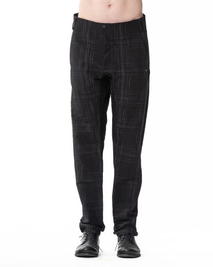 M.A Maurizio Amadei P383 LCPC Men 3 Pocket Straight Leg Medium Fit Pants cotton linen pes black hide m 3