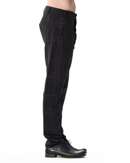 M.A Maurizio Amadei P383 LCPC Men 3 Pocket Straight Leg Medium Fit Pants cotton linen pes black hide m 4