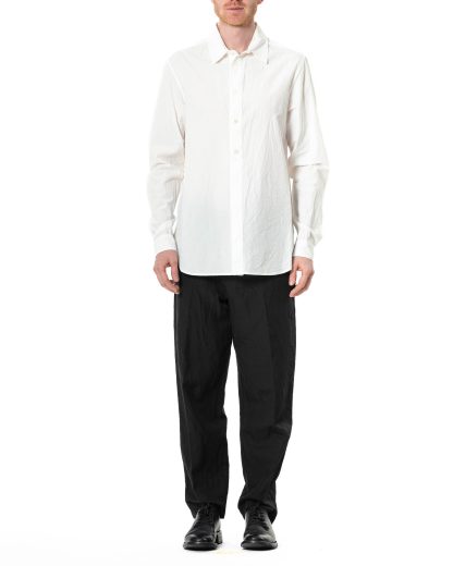 FORME DEXPRESSION Men Casual Shirt Herren Hemd relaxed fit cotton white hide m 3