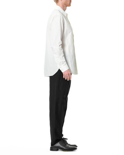 FORME DEXPRESSION Men Casual Shirt Herren Hemd relaxed fit cotton white hide m 4