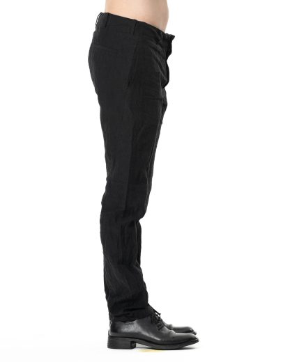 FORME DEXPRESSION UP110 006B Men Contoured Pants 2.0 Herren Hose linen black hide m 4