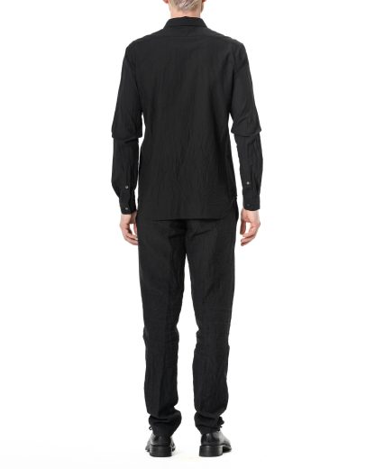 FORME DEXPRESSION US009 FCCB Men Plaquette Shirt Herren Hemd cotton black hide m 5