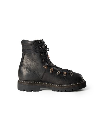 GUIDI 20 Men Trekking Boot Herren Stiefel Schuh Shoe modulated bison full grain leather vibram sole black hide m 5