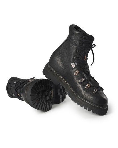 GUIDI 20 Men Trekking Boot Herren Stiefel Schuh Shoe modulated bison full grain leather vibram sole black hide m 7